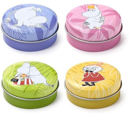 Puckator Moomin & Tammi Lip Balm in a Tin - Lip Care Stick Balms Chapstick Holiday Essentials For Women Family - Lipbalm Moisturiser Exfoliator Cream - Pretty Cute Lip Blam Bam