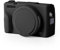 Étui pour Canon G7X Mark III Étui, Étui en Silicone avec Couvercle d'Objectif Amovible Étui de Protection Souple Résistant Aux Rayures Accessoires pour Appareil Photo (Noir)