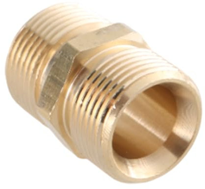Brass Pressure Washer Hose Extender M22 15mm to M22 14mm Male Easy Installation High Pressure Hose Extension Connector