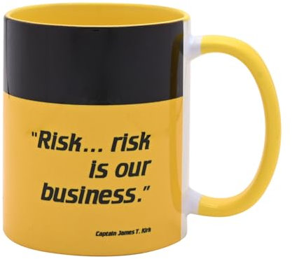 Star Trek Divisions Tasse – Command Yellow (320 ml) | Star Trek Command Division Keramiktasse | Offizielles Star Trek Geschenke und Sammlerstücke für Sci-Fi-Fans