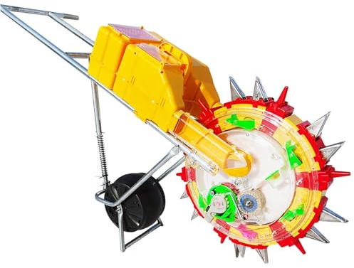 BAOJUHUIKANG 10 Düsen Hand Push Garden Seeder Roller Manuelle Sämaschine, Erdnuss-Maisbohnen-Pflanzer Präzisions-Garten-Push-Sämaschine zum Pflanzen und Düngen,8 Mouths
