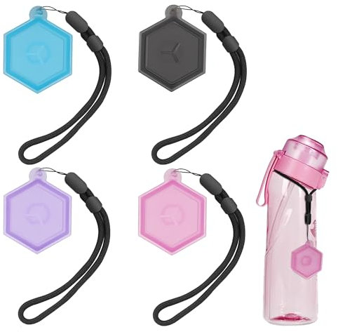 TogtherKings 4 Pieces gourde air up Container,Air Up Pods, Sans BPA, Spare Parts,Compatible Air Up Pods, saveur de la capsule pendant longtemps, Étui de protection pour boîte à arômes
