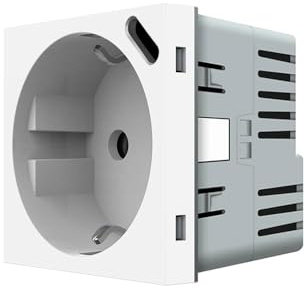 randloser Edelstahl Bodentank versenkbar Deckel belegbar Bodensteckdose Steckdosenbox Bodendose für Hohlböden & Estrich (Steckdose USB-C Anschluss)