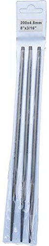 Rotatech Véritable 5/32 (4mm) Paquet de 3 Tronçonneuse Limes pour Aiguiser Oregon Chaînes