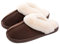 Lastia Damen Hausschuhe Winter Warm Faux Pelz Slipper Weiche Flache Plüsch Pantoffel Rutschfeste Outdoor/Indoor- 38.5/40 EU, Etikettgröße: 280 (42-43), Dunkelbraun