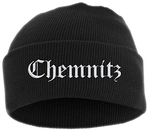 HB_Druck Chemnitz Umschlagmütze - Mütze - Bestickt - Einheitsgröße Schwarz