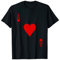 ACE OF HEARTS T-Shirt Spielkarte Halloween-Kostüm T-Shirt