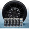 FULL DIP Pack Llantas Vinilo LIQUIDO 5 Sprays Negro Brillo