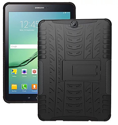 XITODA Galaxy Tab S2 9.7 Case, Tough Rugged ShockProof Hybrid Kickstand Protection Back Cover Case With Stand for Samsung Galaxy Tab S2 9.7 Inch SM-T810 T815 T813 T819 Tablet - Black