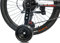 MOSHAY Rollbild zum Vergrößern von Fahrrad-Trainingsrädern, passend für 50,8 cm, 55,9 cm, 61 cm, 66 cm (26 Zoll), variables Kinderfahrrad (schwarz1)