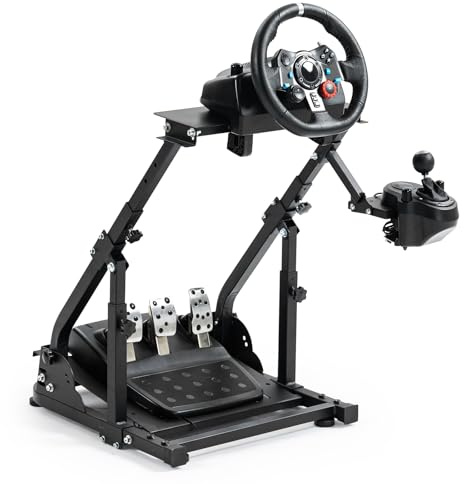 Kosiy Hottoby G920/G29 Racing Wheel Stand fit for Logitech G27/G25 Gaming Wheel Stand fit for Thrustmaster，Wheel Pedals NOT Included Shifter Mount NOT Included