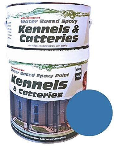 Cattery and Kennel Floor Paint Waterproof epoxy Paint (1L, Blue)