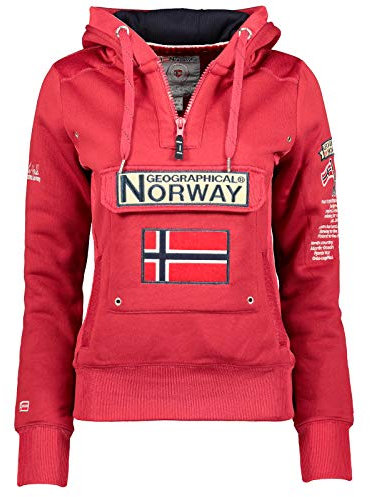 Geographical Norway Sudadera DE Mujer GYMCLASS Rosa Llamativo L