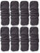 Babywindeln Waschbare Bambuskohle Windeln Wiederverwendbare Baby Windel 4 Schichten Stoffwindel Einlagen (Schwarz A, 8PCS)