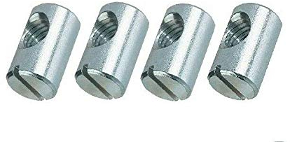 4 x HMH-Shop M6 Quermutterbolzen - Kloben - Bolzenmuttern M6 Ø 10x13 mm