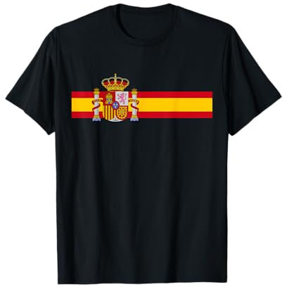 Drapeau national espagnol de l'Espagne - Bande colorée de Madrid Barcelone T-Shirt