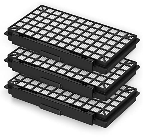 VIOKS 3x Hepa Filter Staubsauger Ersatz für Bosch 00579496 BBZ154HF | Abluftfilterkassette Lamellenfilter, für Ergomaxx'x Free'e Home Professional In'genius