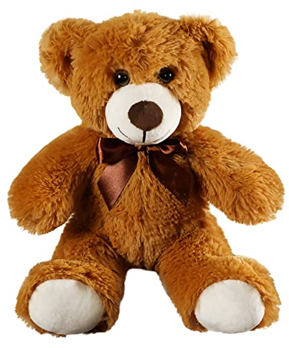 SNOWOLF Teddybär Plüsch Nette Gefüllte Tier Spielzeug Kissen Bär Puppe Geschenk für Kinder Jungen Mädchen Geburtstag Weihnachten Valentinstag (Braun,13.7In/35CM)