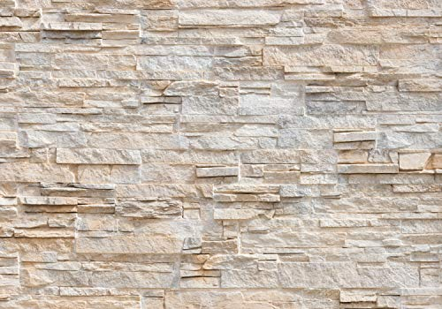 decomonkey Fototapete Steinwand Stein 450x315 cm XXL Design Tapete Fototapeten Tapeten Wandtapete moderne Wand Schlafzimmer Wohnzimmer Steintapete Stein Mauer Steinoptik 3D