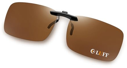 LUFF Polarisierte Unisex-Clip auf Sonnenbrille für verschreibungspflichtige Brillen-gute Clip-Stil Sonnenbrille für Myopie Brille im Freien/Fahren/Angeln