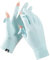 Antcher Damen UV Sonnenschutz Handschuhe - Eisseide, Fingerlos, Vollfinger, Touchscreen, Rutschfest für Wandern, Radfahren (Blau)