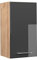 Vicco Hängeschrank Fame-Line, Anthrazit Hochglanz/Goldkraft Eiche, 40 cm