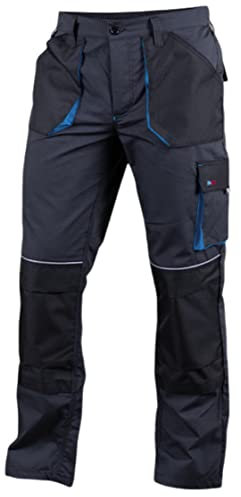 KEILOR Arbeitshose | Perfekt Hose mit Kniepolstertaschen für den Bodenbelagshandel von Arbeit Mechanikern | Arbeitshose für Herren | Fracht-Schwerlastarbeit | Langlebig Arbeitskleidung (Blau, 56)