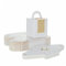 LOLYSIC 100 Pack Individual Cupcake Boxes, White Single Cupcake Boxes with Window Handles Inserts, Kraft Paper Cupcake Box Individual Cake Boxes for Birthday Christmas Party Wedding Favor Packaging