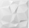 Nord Plus - Pannelli da parete in polistirolo 3D pannelli per soffitto decori rivestimento pareti pannelli Diamante bianco spessore 3 mm - (72 pezzi/18 m2)