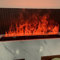39 Inch Atomizing Fireplace Water Vapor Fireplace With Remote Control And Touch Screen, Recessed Flame Humidifier Fireplace Tv Background Wall Decoration (Color : Automatic, Size : 100cm)