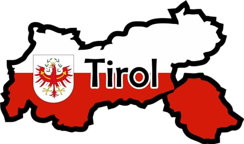 outlaw-rats Tirol Österreich Aufkleber Flagge Fahne - PKW Motorrad PC Quad Modellautos Landkarte Urlaub Koffer WM EM A6