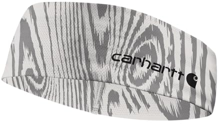 Carhartt Leichtes Damen-Stirnband, Holzmaserung, hellgrau/graue Wolke, Einheitsgröße