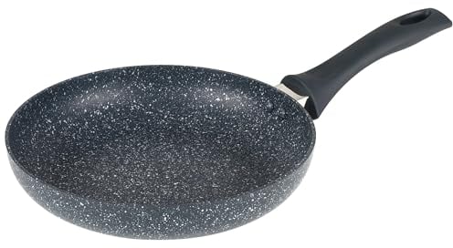 Russell Hobbs RH03408EU7 Nightfall Stone 26 cm Frying Pan – Non-Stick Pancake Pan, Egg/Omelette Cooking Pan, Induction Suitable, Easy to Clean, Durable Aluminium Cookware, Soft-Touch Handle, PFOA-Free
