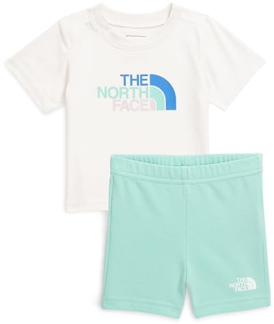 THE NORTH FACE NF0A8BA356R Baby Cotton Summer Set Tracksuit Unisex White Dune-Bright Foam Größe 3M