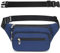 IHIGOGOFA Bauchtasche Gürteltasche Hüfttasche mit Einem 60 cm Verlängerten Gürtel Unisex Modern Umhängetaschen Handytasche für Outdoor Reise Wandern Hundetraining Damen und Herren (Dunkelblau)