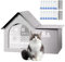 Maison de Refroidissement pour Animaux de Compagnie | Maison pour Chat Climatisée | Maison de Climatiseur pour Animaux avec Blocs de Glace Imperméables, Maison Confortable pour Chats Et Chiens