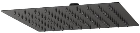 Gedy Rociador para ducha 1 Jet Tech 15 25 cm Negro Mate