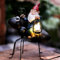 Syfunlv Solar Gartenzwerg Statuen,Zwerge Gartendekorationen,Garten LED Wetterfest,Gartendeko für Draußen Figuren,Figuren mit Solarpanel für Hof,Balkon Wohnzimmer Rasen Home Terrasse Deko.