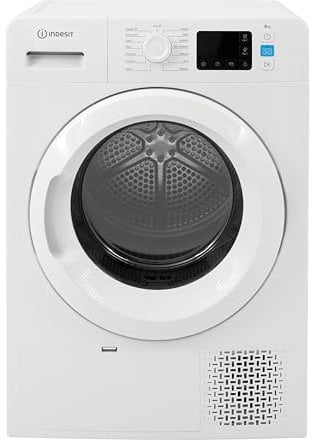 Indesit YT M11 82 X IT R, Asciugatrice a pompa di calore a Libera Installazione, 8 kg, Classe di efficienza energetica A++