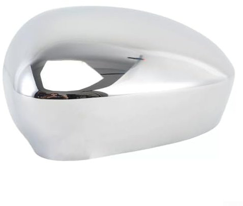 Oniissy Cubierta de espejo retrovisor de puerta cromada ABS para Fiat 500 modelos años 2007 a 2024, cubierta de espejo cromado ABS para Fiat 500 actualización elegante y funcional (lado del conductor)