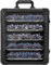 IPEB Miniatures Transport Case Miniatures Storage Case Miniatures Sturdy Hard Case with Lock, 6 Magnetic Metal Trays & Aluminum Alloy Frame, Black-Small Size