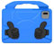 Chstls Funda Niños para Lenovo Tab M11 2024 / Lenovo Xiaoxin Pad 2024 11.0 Pulgadas, Duradero Ligera Antigolpes EVA Funda Protectora con Mango y Soporte Plegable y Ranura para Lápiz - Azul
