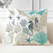 Miuyunya wasserdichte Kissenbezüge Petrol Grün 2er Set Outdoor Ozean Strand Kissen Maritim Seepferdchen Kissenbezug 40x40 Dunkelgrün Kissenhülle Dekorativ für Garten Sofa Wohnzimmer Sommer Frühling