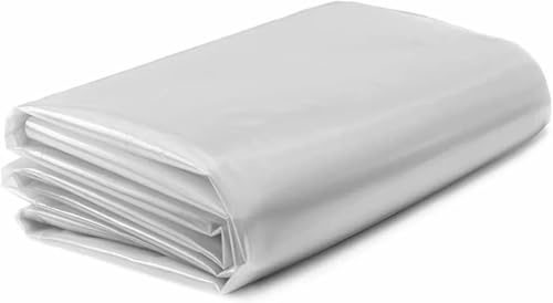 Extra Thick Clear Heavy Duty Polythene Sheeting, Plastic Dust Waterproof Sheets, Garden Grow Polythene Cover Sheets, for Gardening Insulation Building Rubble Protection (4Mx4M)