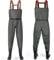 YOOHBERRYS Waders Pesca da Uomo, Waders da Uomo con Stivali da Pesca 42-46, Waders Trampolieri da Pesca, Pantaloni Impermeabili Antiscivolo Regalo per Amanti Pesca Sportiva (43)
