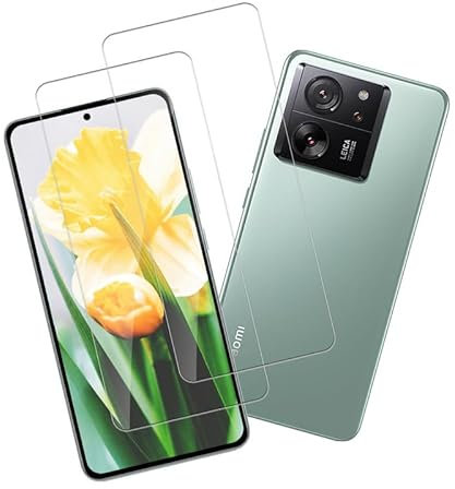 Joywing für Xiaomi 13T Panzerglas Xiaomi 13T Displayschutz, für 9H Anti-Kratzer Schutzfolie Xiaomi 13T Pro Folie, Ultra HD Hartglasfolie mit Xiaomi 13T/13T Pro Gehärtetem Glas, 2 Stück