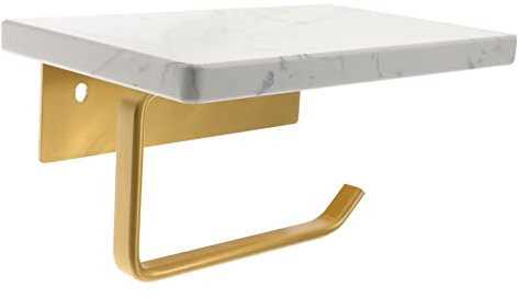 STOBOK Papierhandtuchhalter Badezimmerregale über dem Tank-Toilettenpapierhalter montiert Wand Badezimmerdekor montieren Halter für Badezimmertücher Papiertuchhalter mit Aluminium