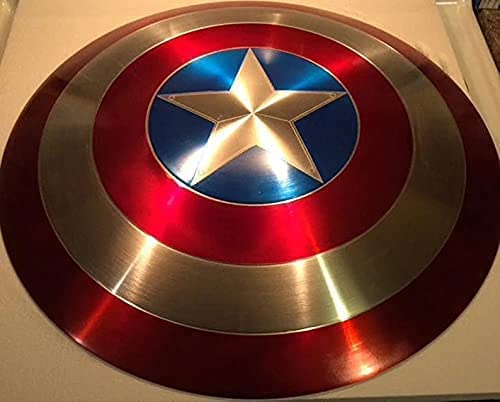 REXRYZ Captain Americaa Schild - Der Falke und der Wintersoldat Schild - Metall Replik Halloween Mittelalter Rüstung Cosplay Schild LARP Kampfschild