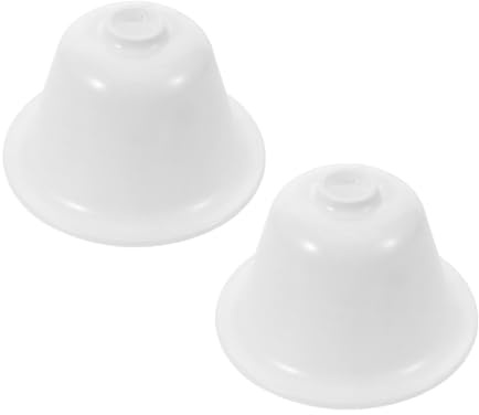 Cubierta Antipolvo para Ventilador de Techo, 2 Piezas, Plástico Blanco | Montaje a Presión Curvo, Acabado Mate, para Dormitorio y Sala, Ayuda a Ocultar Bases Viejas