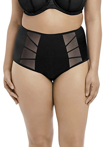Elomi Sachi Full Brief Underwear, Black, XXL Plus